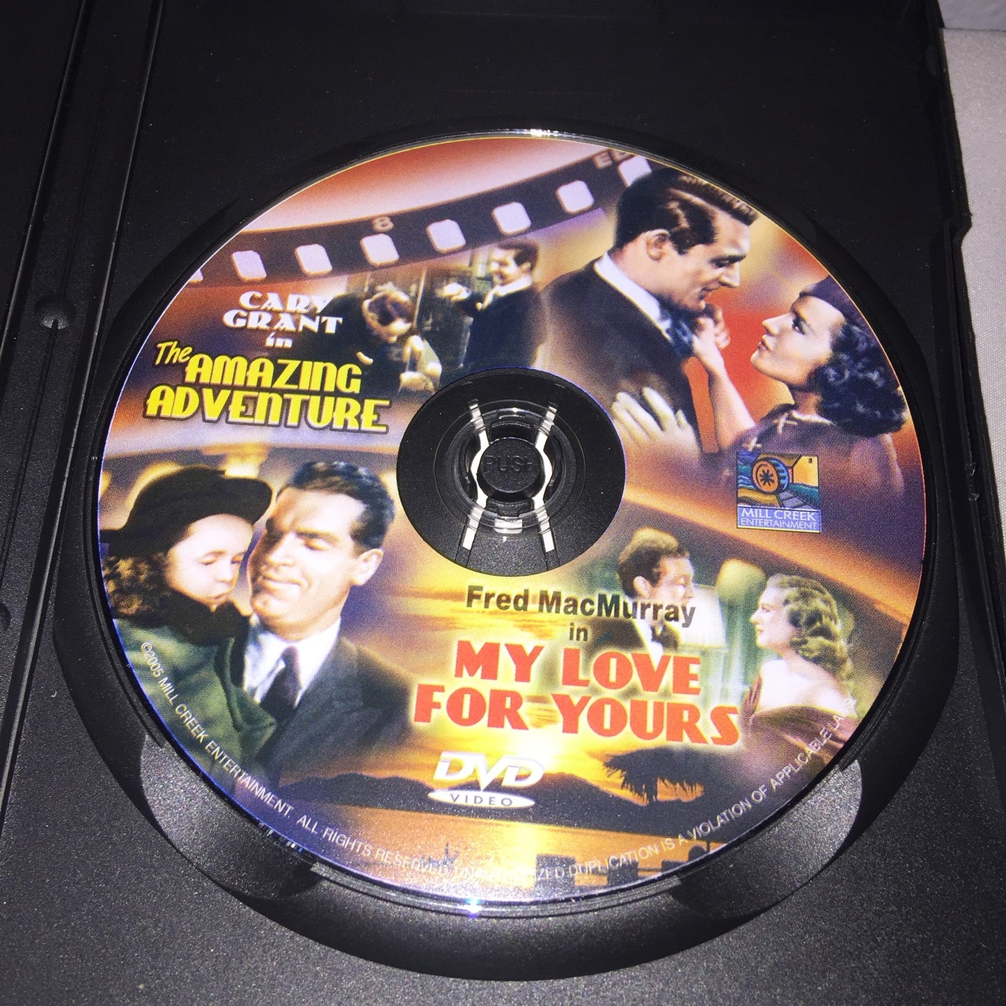 Dvd Used The Amazing Adventure / My Love For Yours W Cary Grant Fred MacMurray