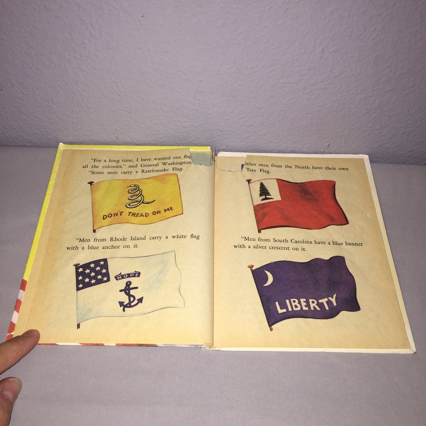 The Story Of Our Flag 1960's A Rand McNally Book Tip-Top Elf Books *Damage*