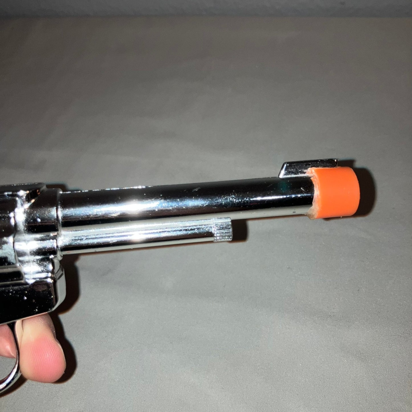 Leslie Henry Vintage Halco Diamond H Laramie Cap Gun Pink Handle Revolver Pistol