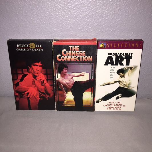 Vhs Used Bruce Lee Game Of Death / The Chinese Connection + The Deadliest Art