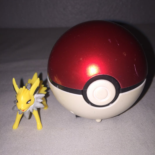 Pokemon Tested Tomy Toy Catch N Return Poké Ball W/ Jolteon Figure Nintendo Used