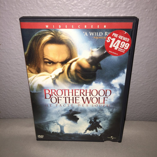 Dvd Used Brotherhood Of The Wolf Movie W Special Feats Blockbuster Pre-viewed