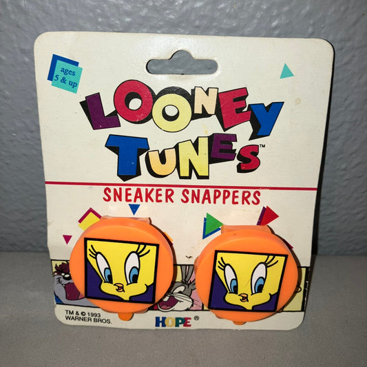 New Nos Nwt Tweety Bird 1993 Vintage Looney Tunes Sneaker Snappers by Hope Rare