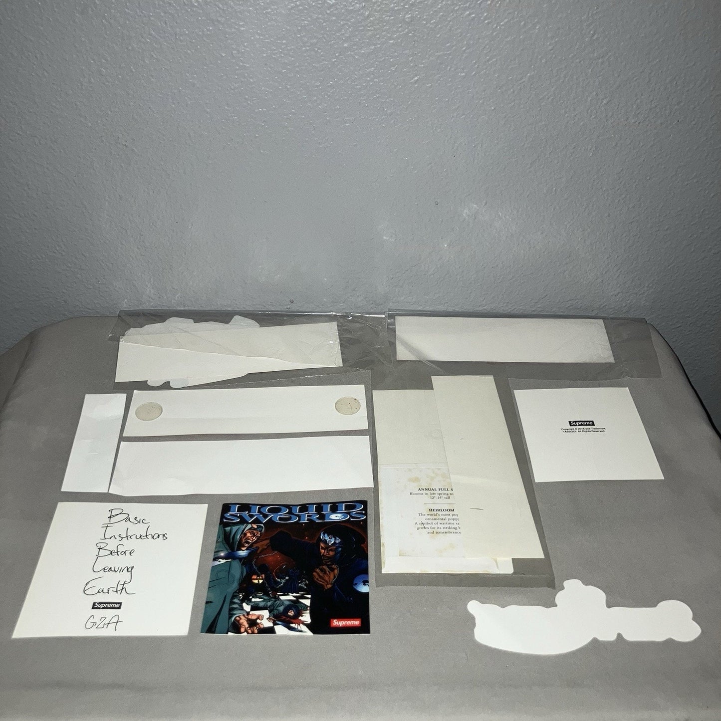 Supreme Sticker Collection Lot Liquid Skulls Box Logo Wu-tang Bible Poppy Seeds