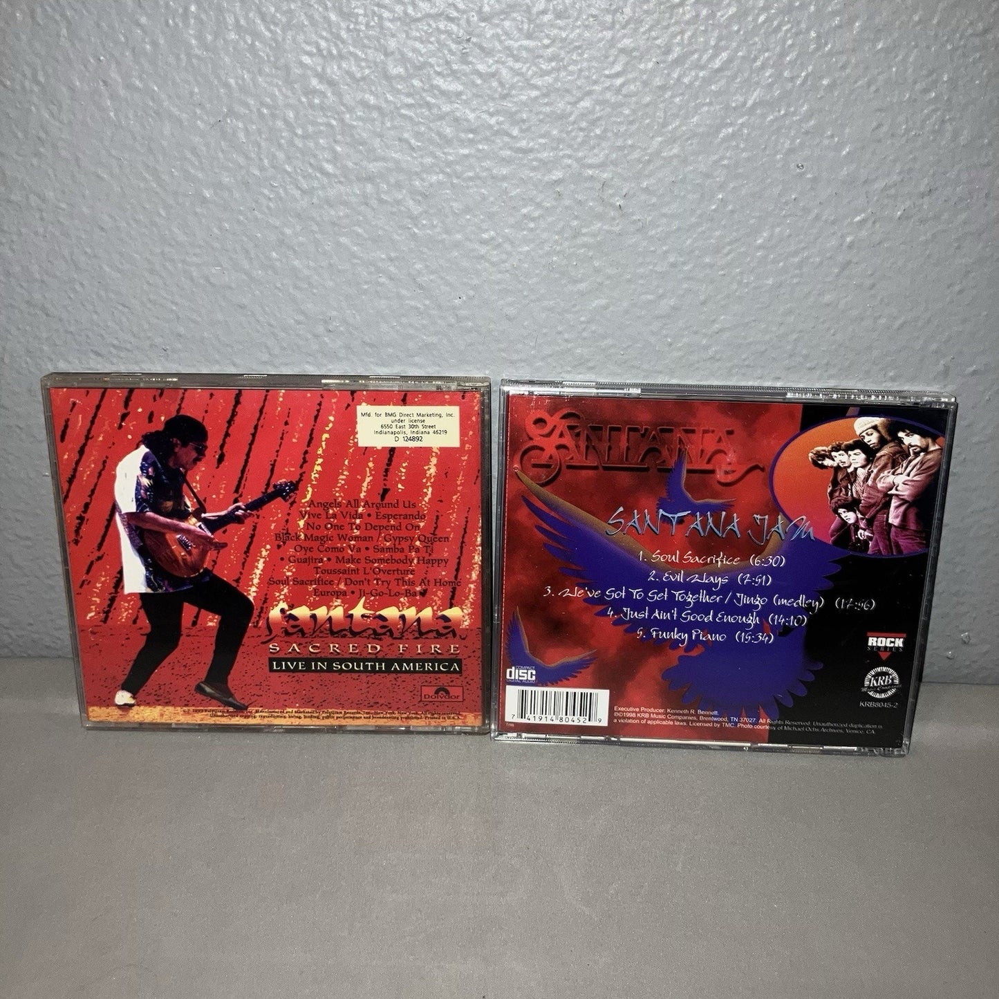 Cd Used Santana Direct Sacred Fire Live in South America / Santana Jam Bundle