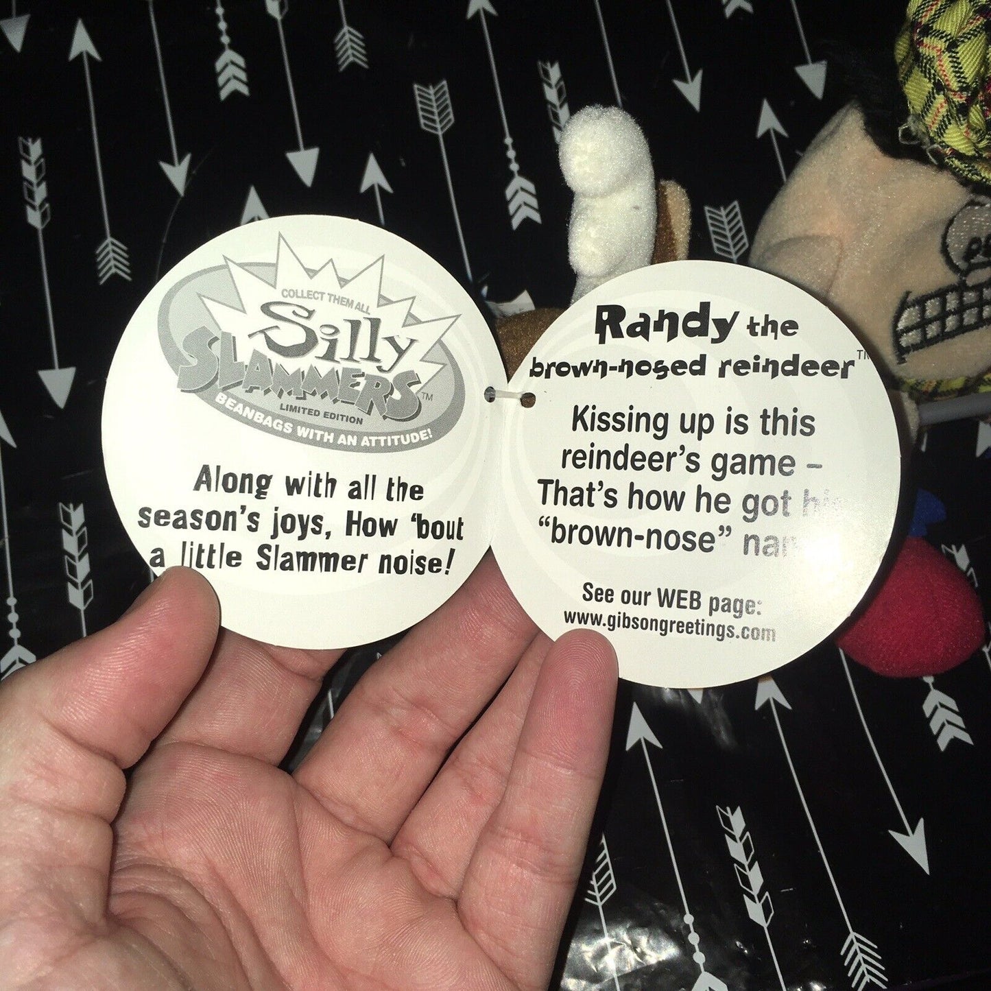 PLUSH Silly Slammers Vintage 1 NWT Working Reindeer 1 Non-Working Angry Golfer