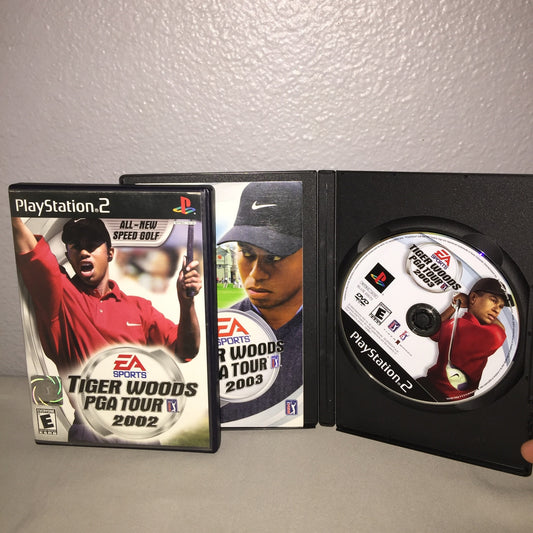 Ps2 Tiger Woods PGA Tour 2002 / 2003 *Both Used Have Manuals But 03 Missing Case
