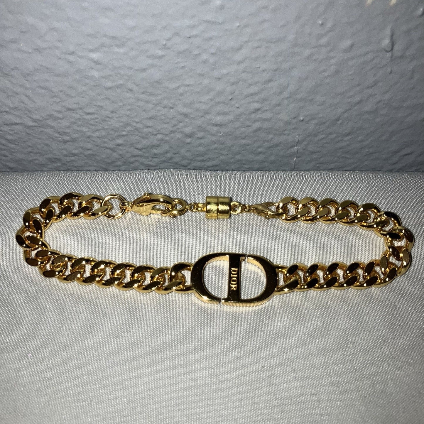 Christian Dior 30 Montaigne Bracelet Gold Plated Unisex 7” See Info No Returns