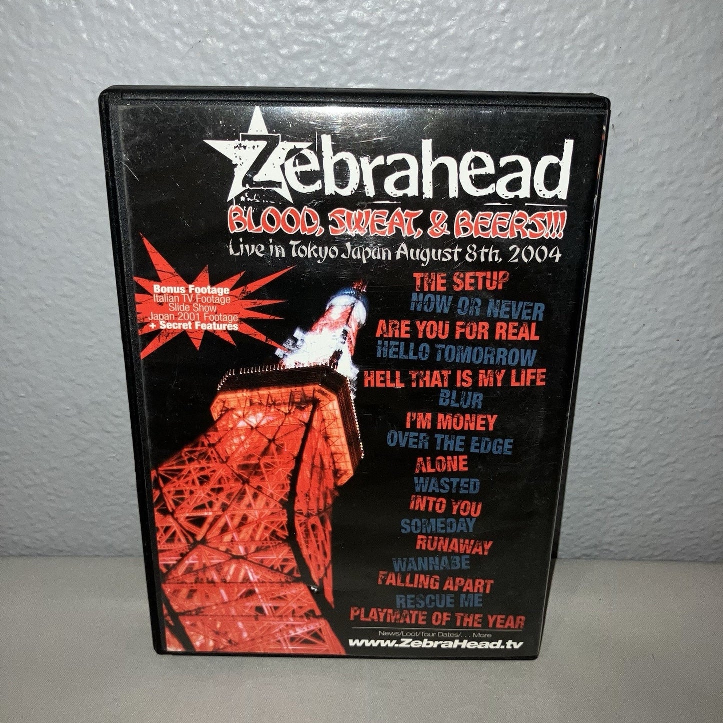 Dvd Used Zebrahead Blood Sweat And Beers Live In Tokyo Rare Music Performance