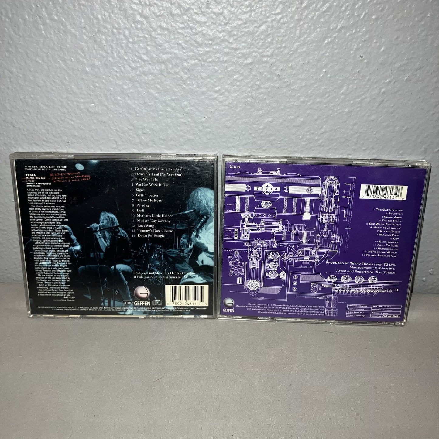 Cd Used Tesla Five 5 Man Acoustical Jam Live Recording / Bust A Nut Album Record