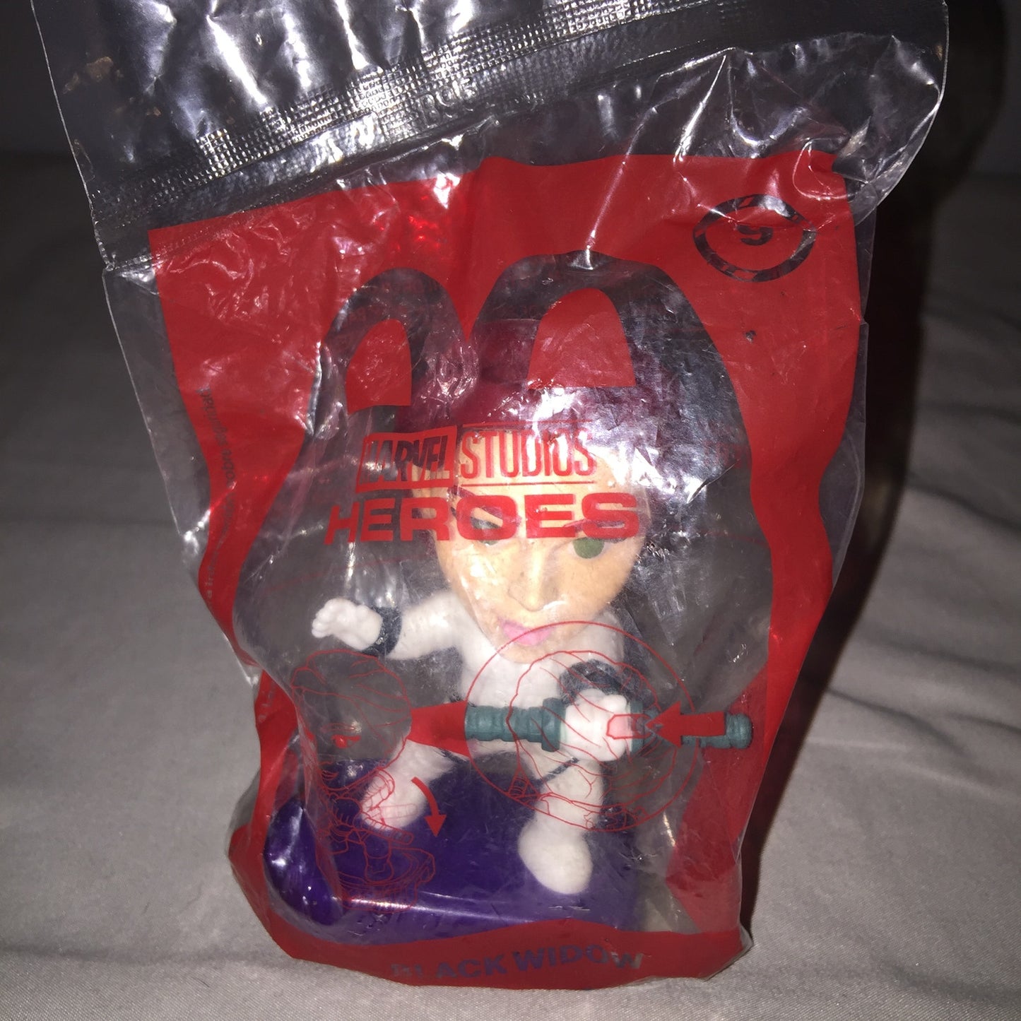 Marvel Studios Heroes Wasp #1 Vision #3 Hulk #6 Black Widow #9 McDonald's FF Toy