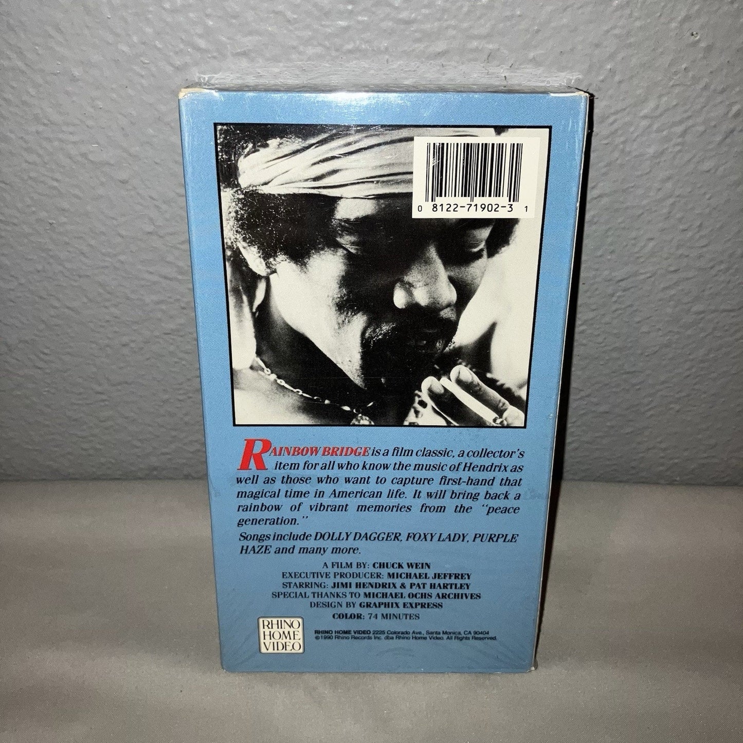 Vhs Used Jimi Hendrix Rainbow Bridge Concert 1990 Tape Works Box Still Wrapped