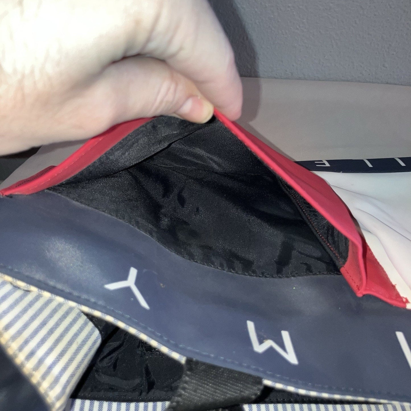 Tommy Hilfiger Flag Logo Very Big Large Tote Purse Bag Used In Good Condition