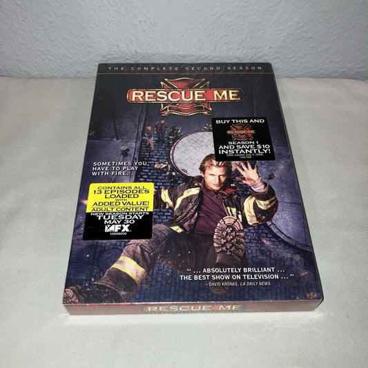 Dvd Sealed New Nwt Rescue Me The Complete Second Season 4 Disc Set Dennis Leary