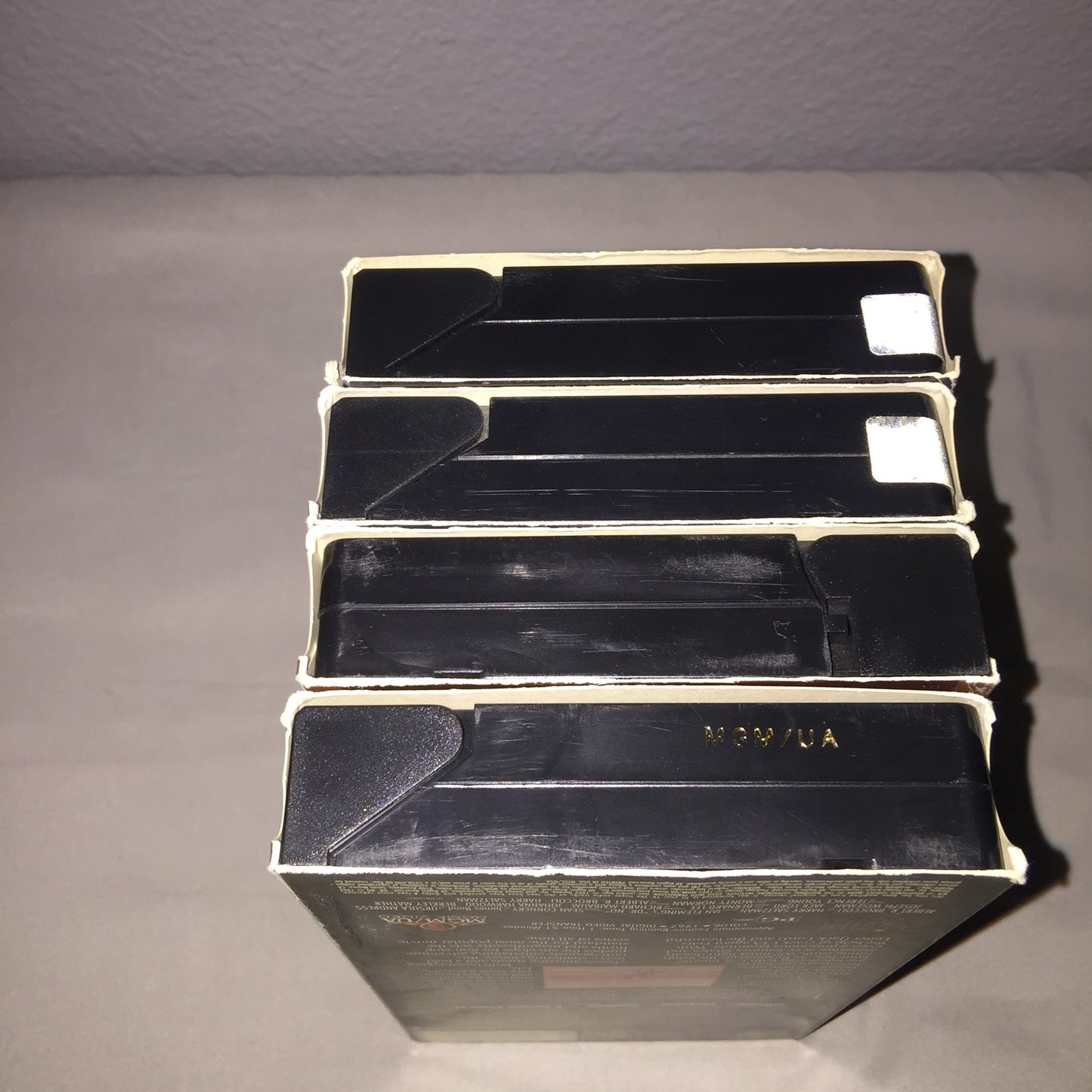 Vhs Used James Bond Dr. No / Goldfinger / Thunderball + Bts Lot Sean Connery