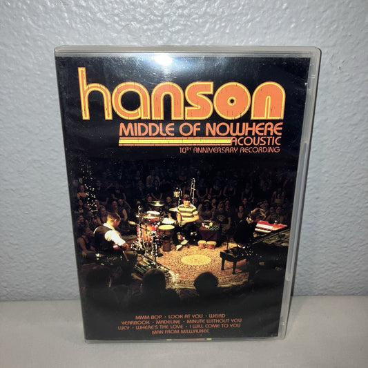 Dvd Only Hanson Middle of Nowhere Acoustic 10th Anniversary Recording See Pics