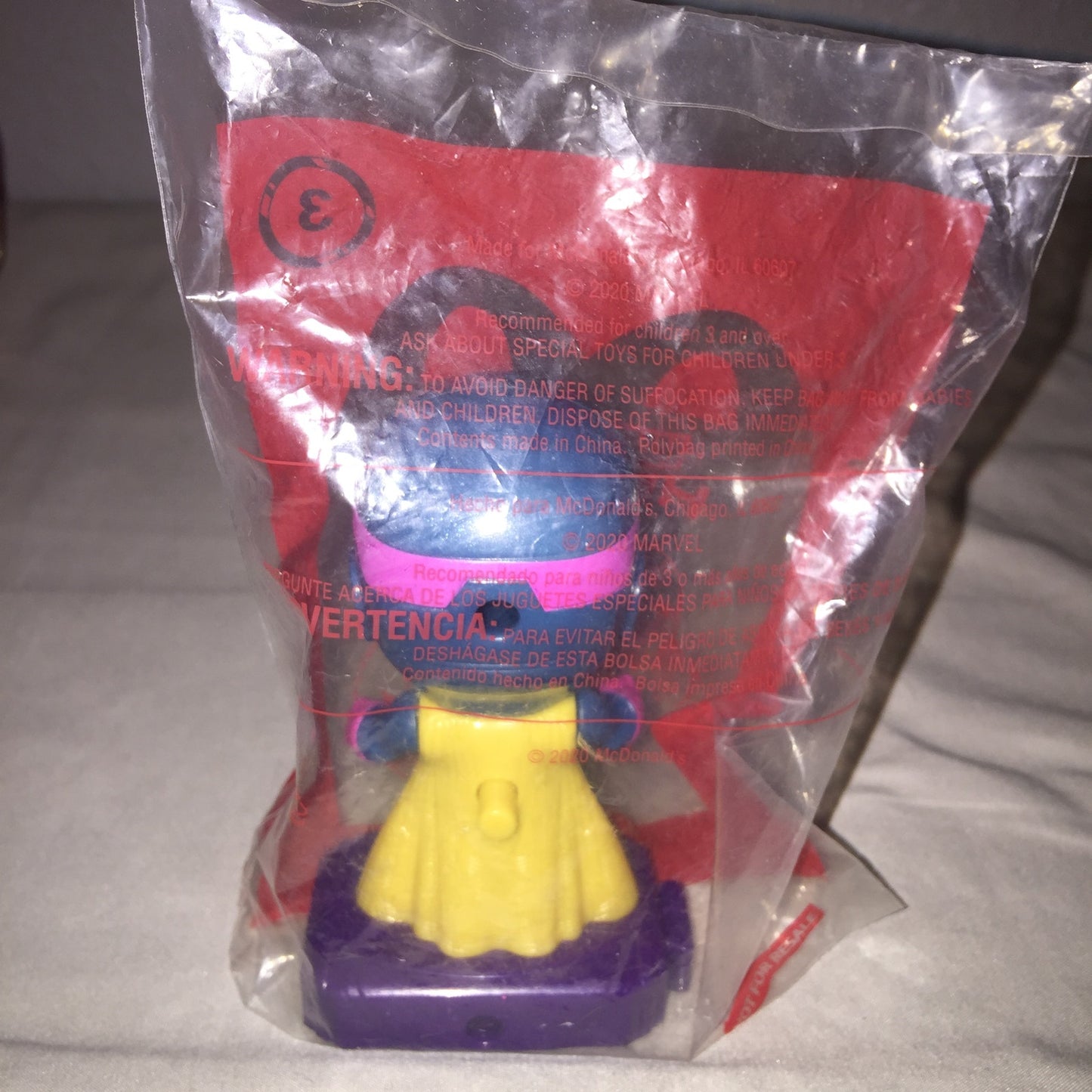 Marvel Studios Heroes Wasp #1 Vision #3 Hulk #6 Black Widow #9 McDonald's FF Toy
