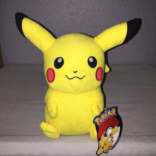 New Nwt Pokemon 10" Pikachu Plush 2017 Toy Factory Nintendo Game Freak Pokémon