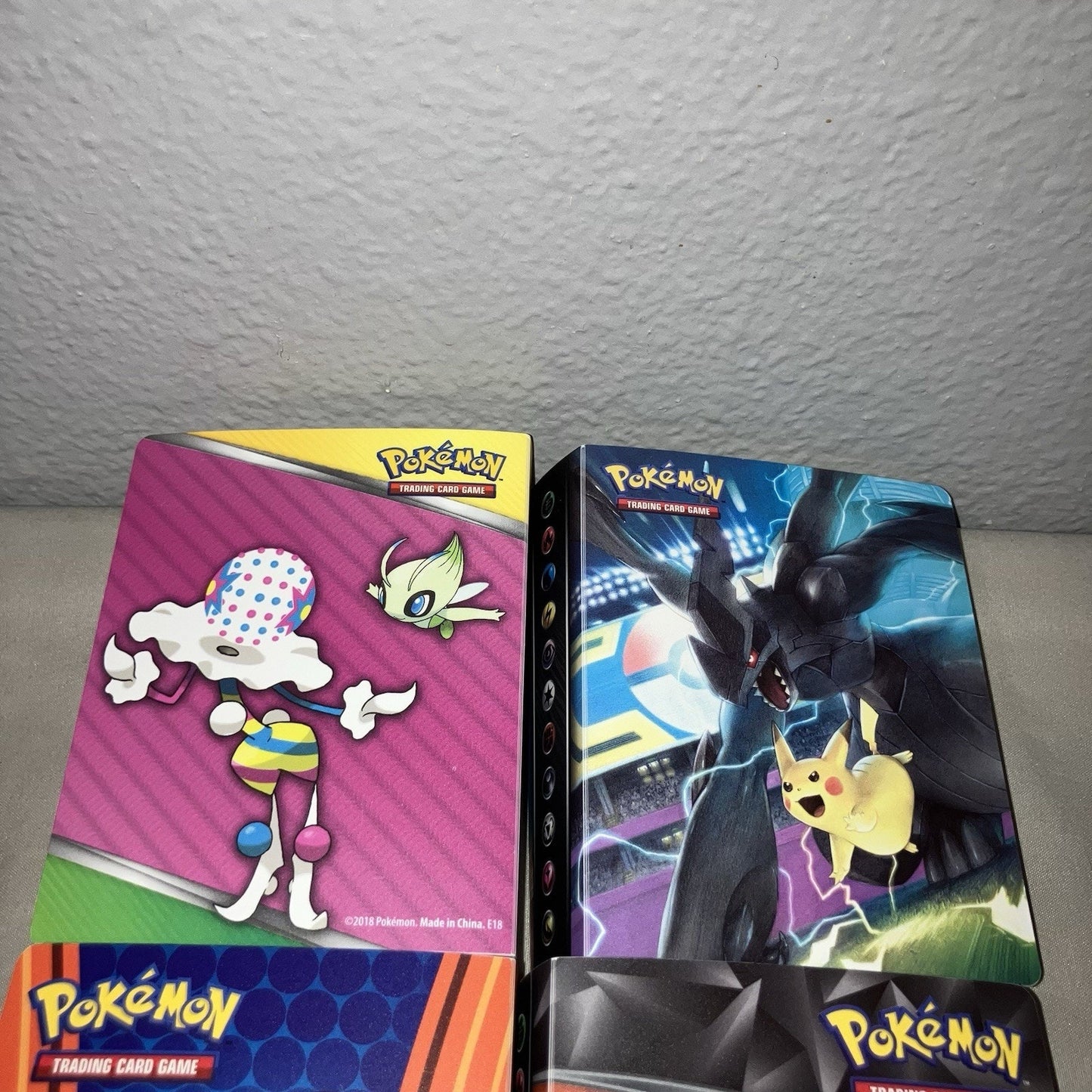 Pokemon Card Mini Binder Lot Celebi Pikachu Snorlax Eevee Lugia Lunala Solgaleo
