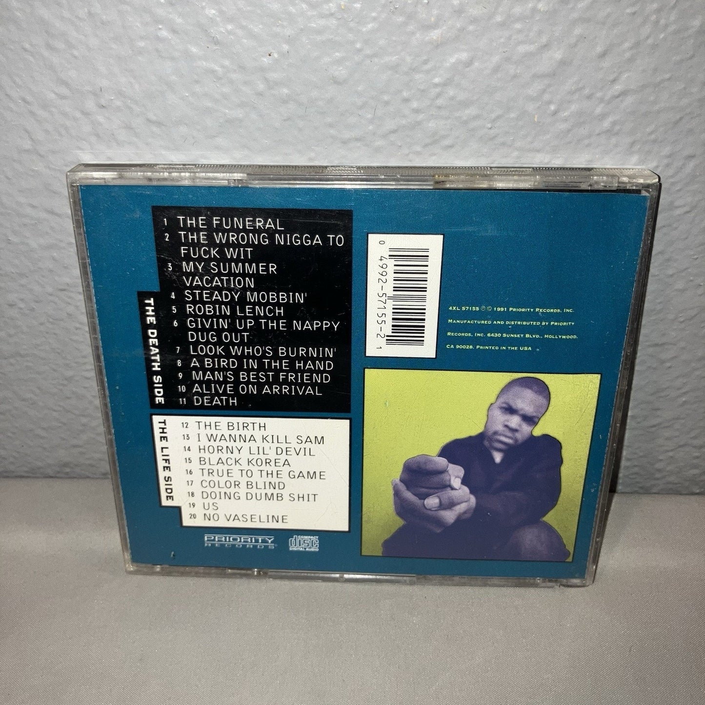 Cd Case Only Ice Cube Death Certificate Priority Records See Pics For Condition
